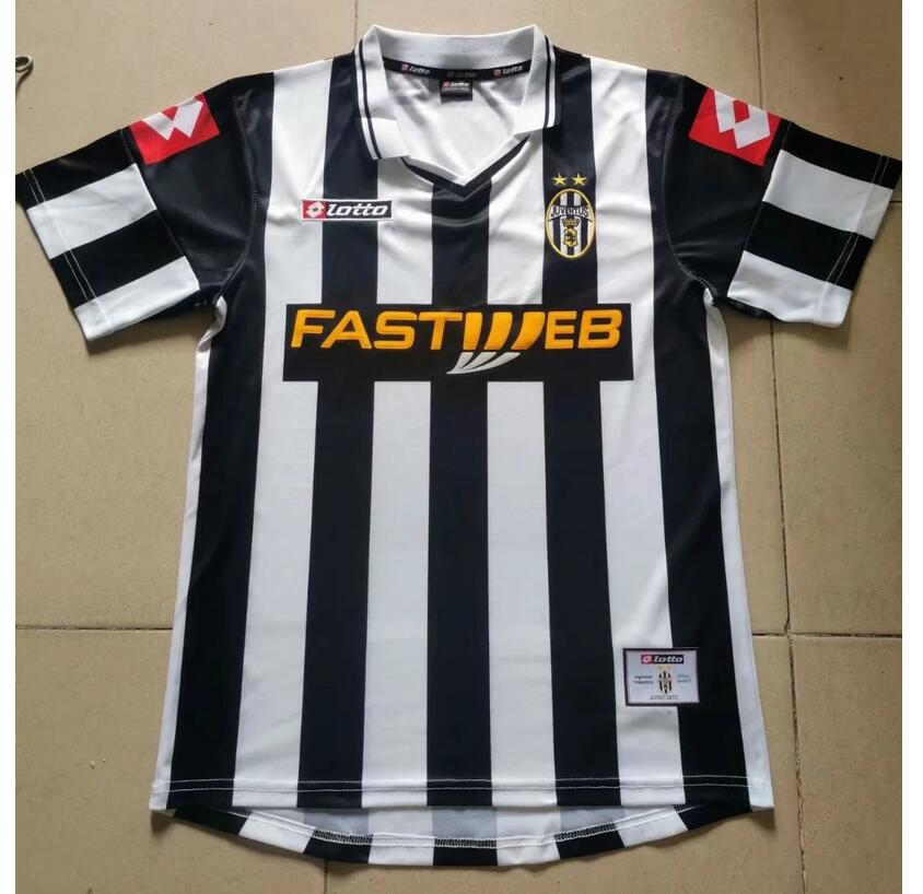 2001-02 Juventus Retro Home Kit Soccer Jersey